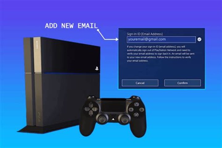 Can I change my email on my ps4 account?