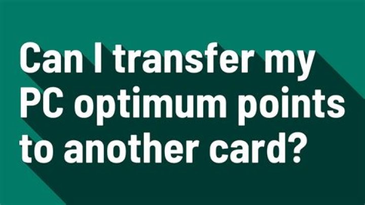 can you transfer pc optimum points to someone else?