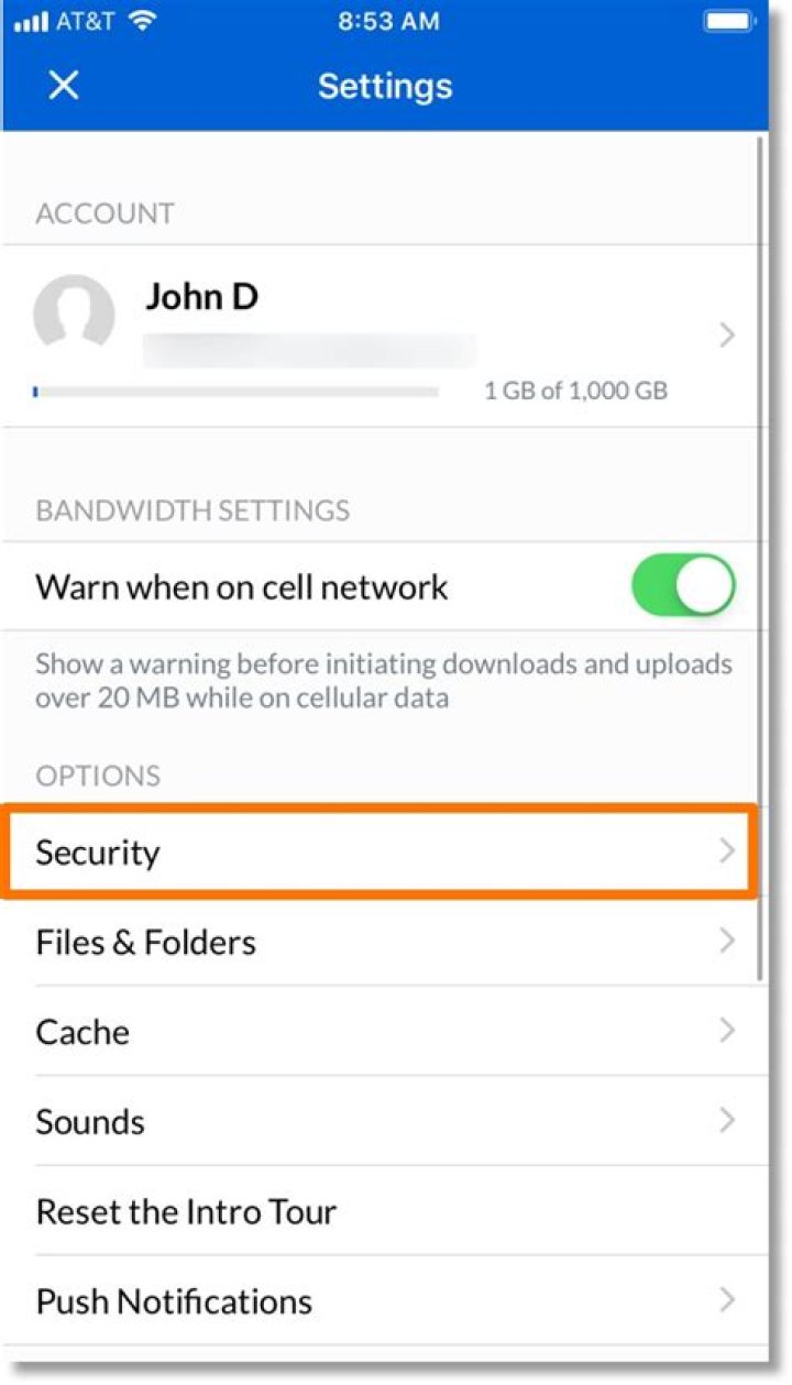 Dropbox: How to Enable the Passcode Lock?