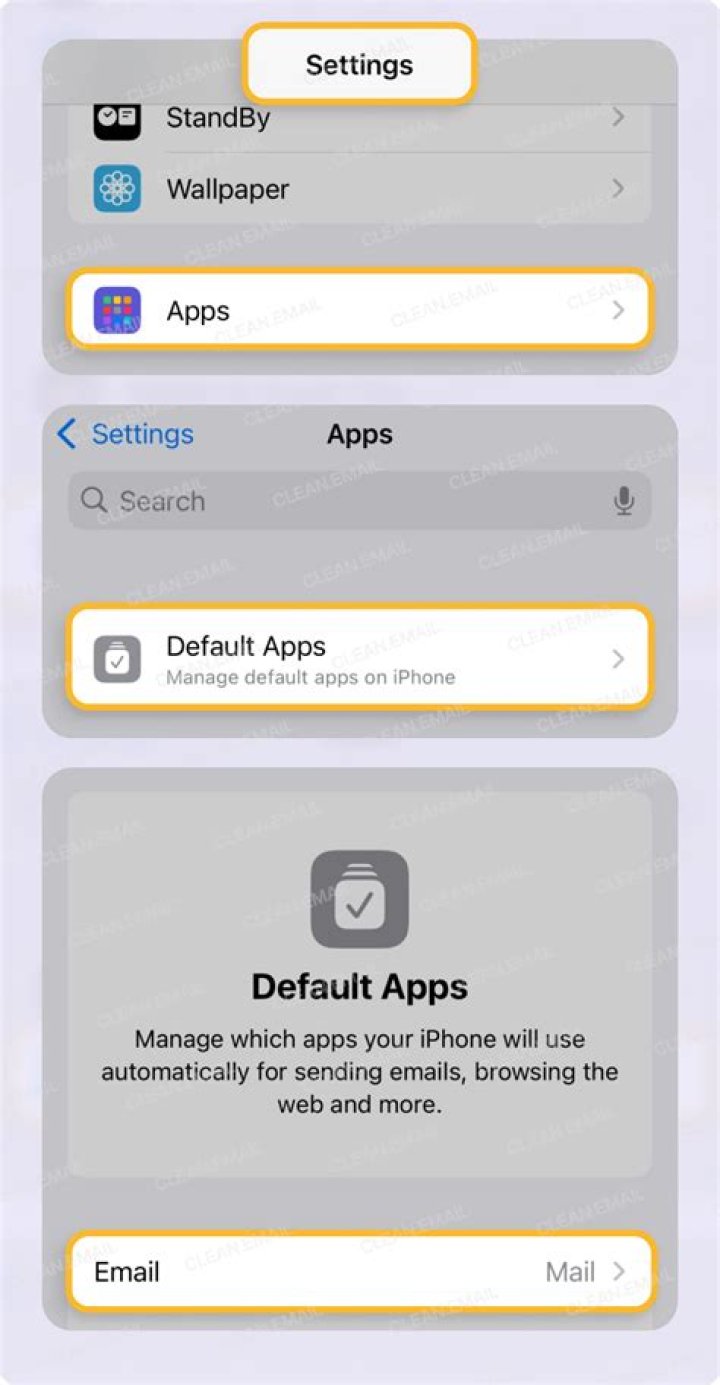 How do you check email settings on iPhone 7?