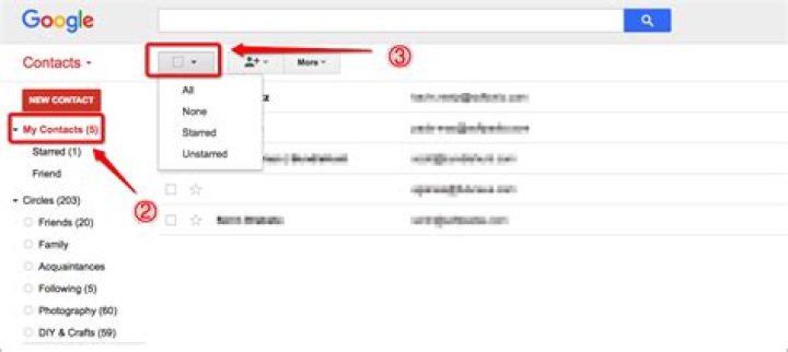 How do you delete Gmail contacts?