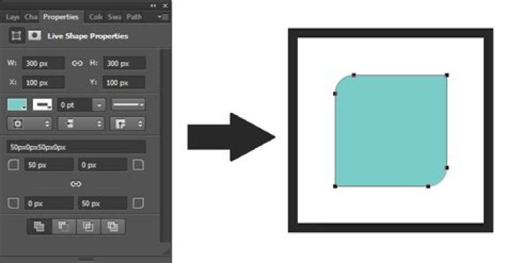how do you make rounded corner shapes in photoshop?