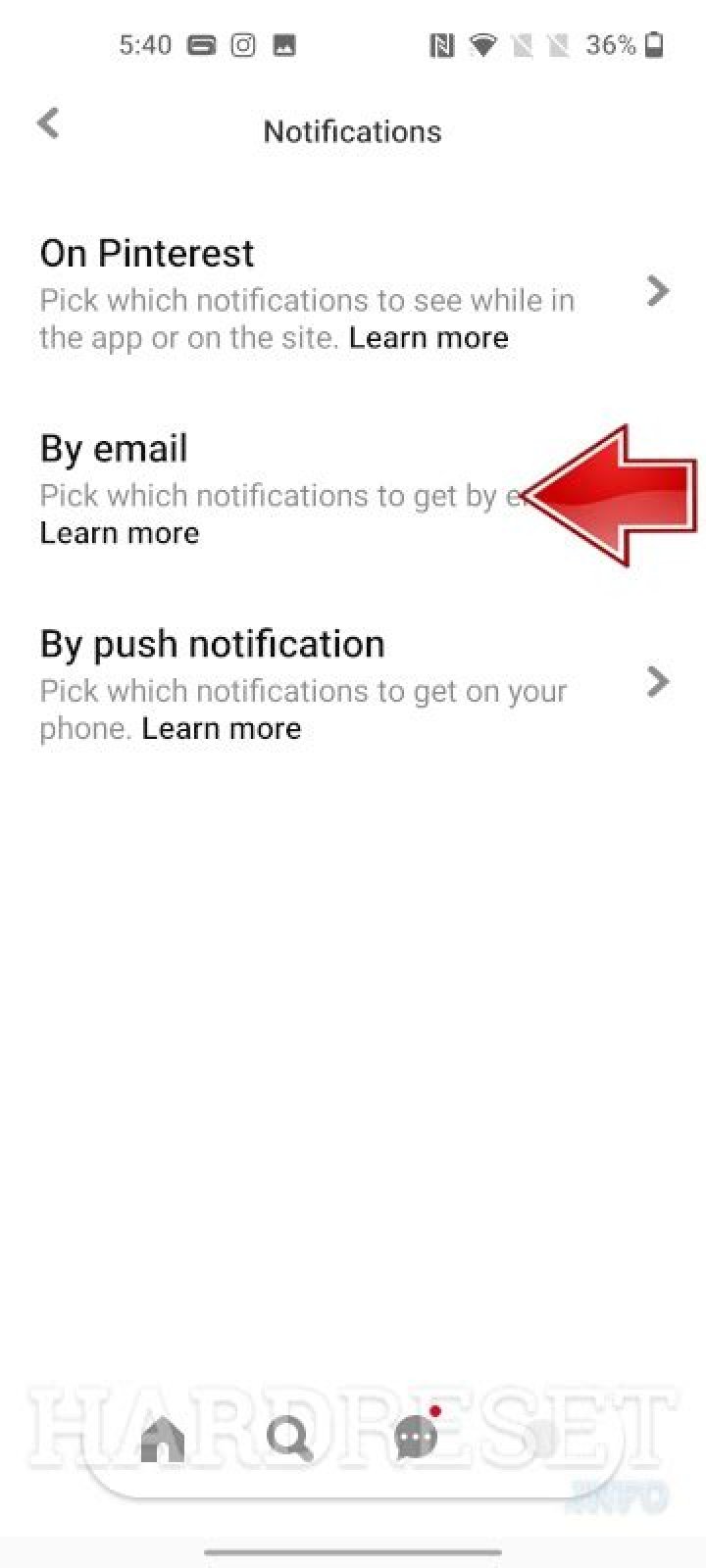 How do you unsubscribe to Pinterest?