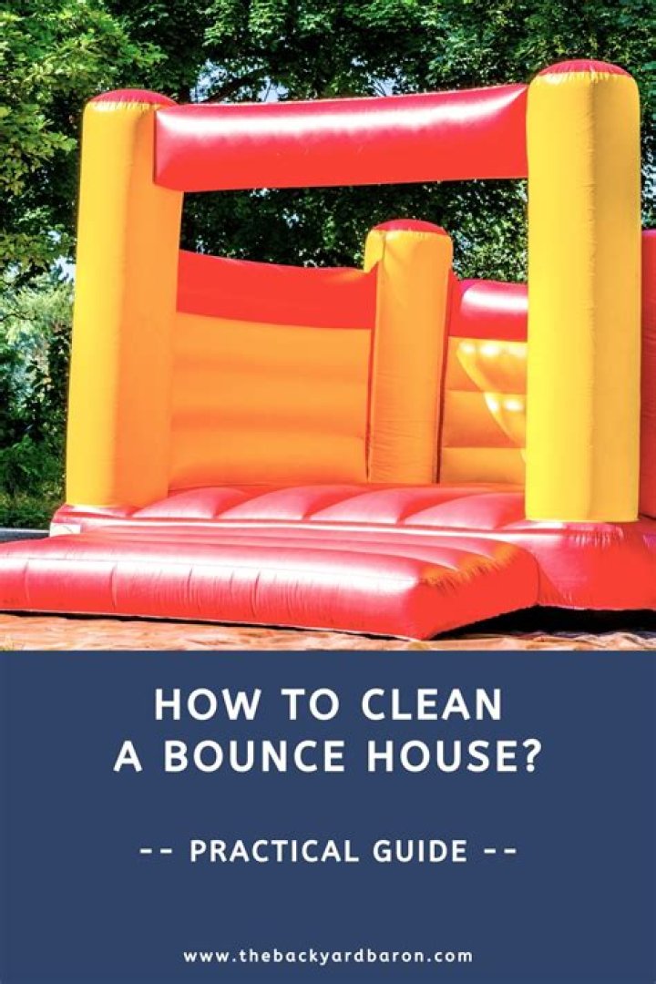 how to clean bounce house?