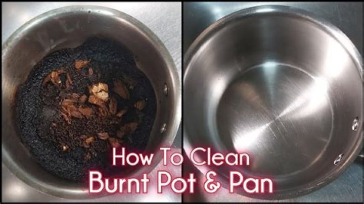 how to clean burnt rice from pot?