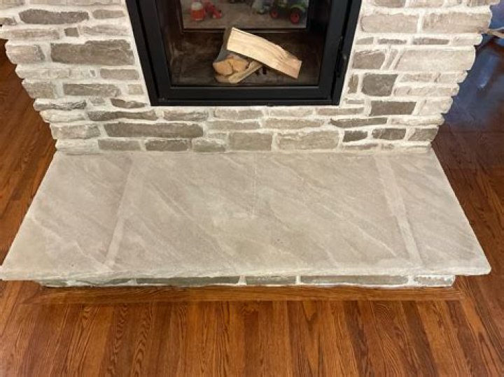 how to clean limestone hearth?