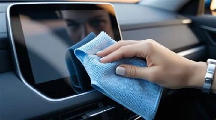 how to clean touch screen in car?