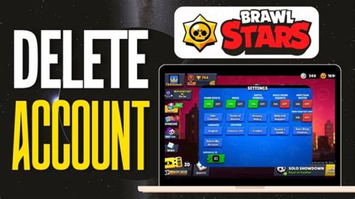 how to delete brawl stars account?