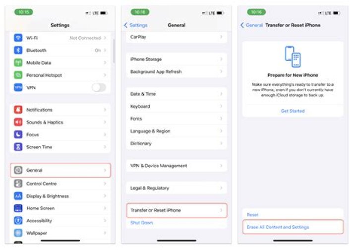 how to delete everything on iphone 5?