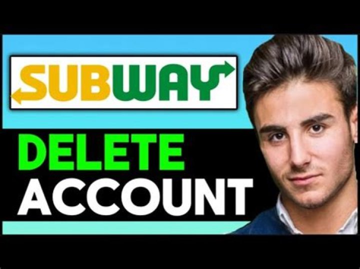 how to delete subway account?
