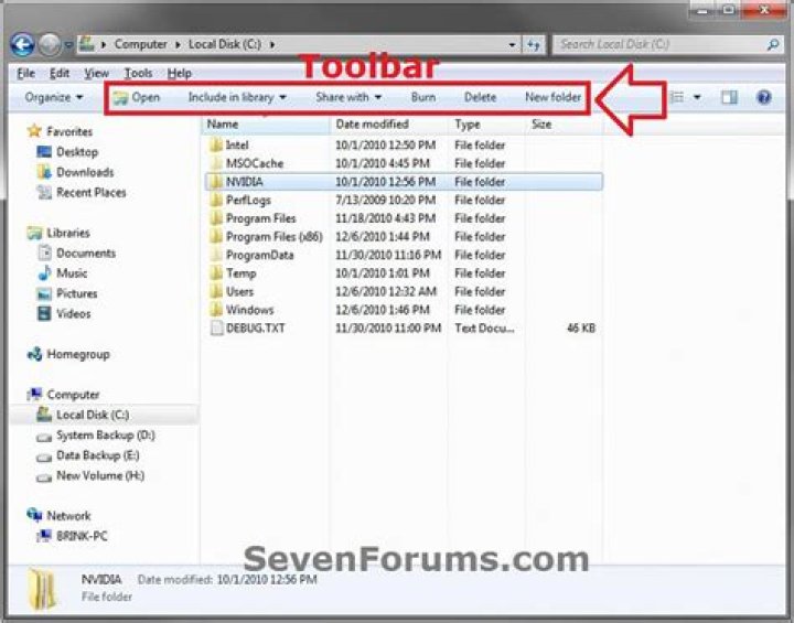 how to enable windows explorer toolbar in windows 8?