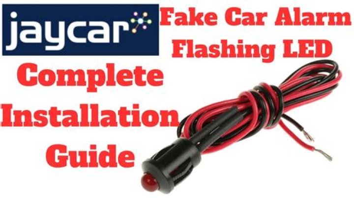 how to install a fake car alarm led?