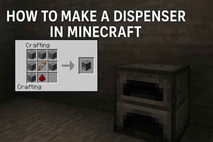 how to make a dispenser on minecraft xbox?