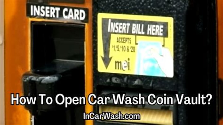 how to open car wash coin vault?