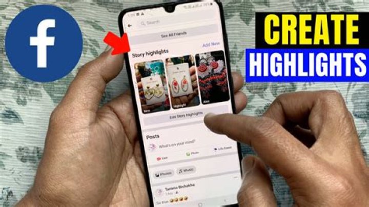 how to put highlight on facebook?