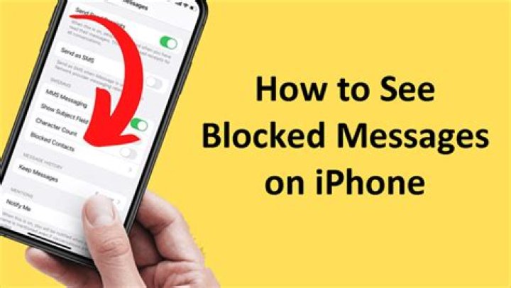 how to see who i blocked on iphone?