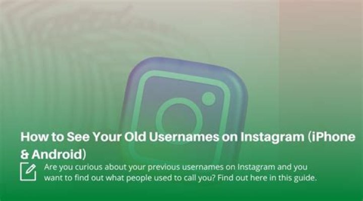 how to see your old instagram names?