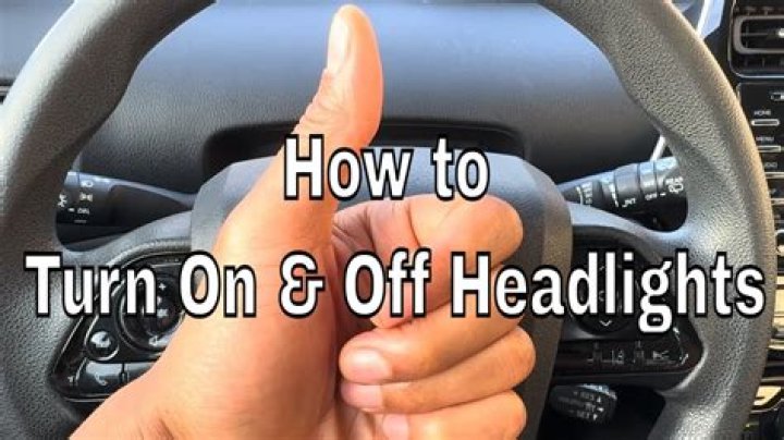 how to turn off headlights while car is running honda civic?