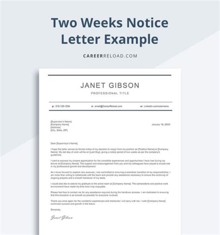 How to Write a Two-Week Notice, According to Career Experts