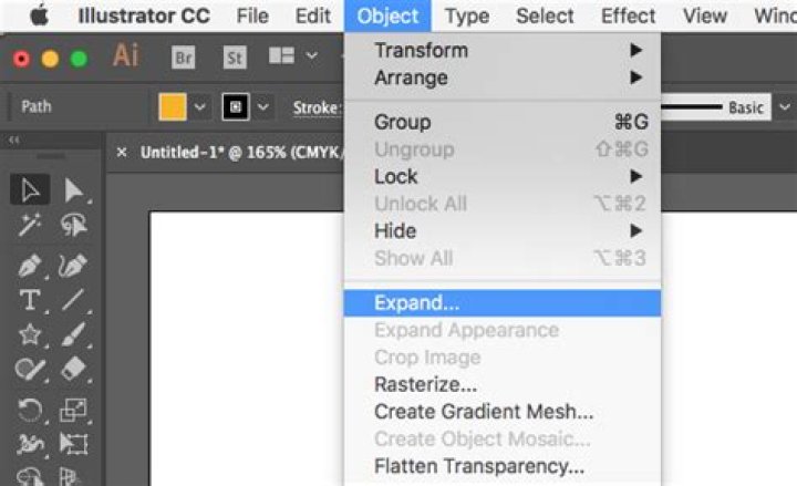 what does object expand do in illustrator?