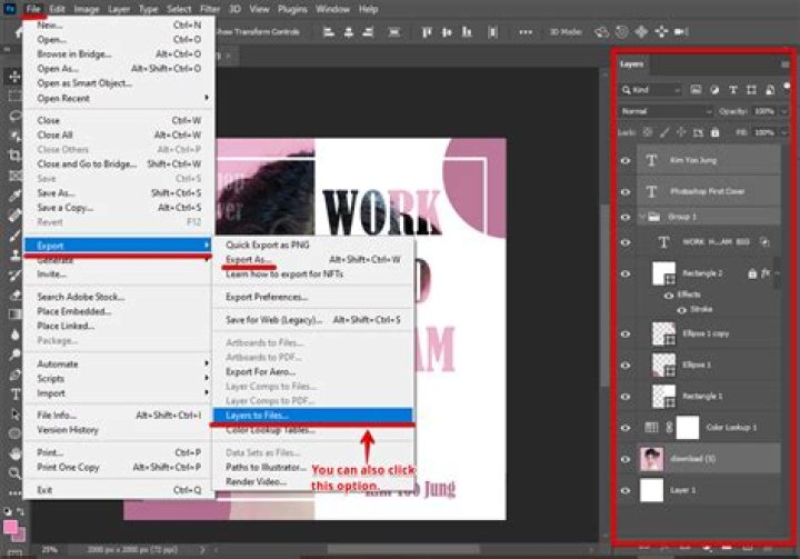 what file format does not support layers in photoshop?
