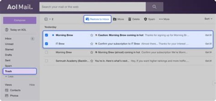 What happened to my old AOL emails?