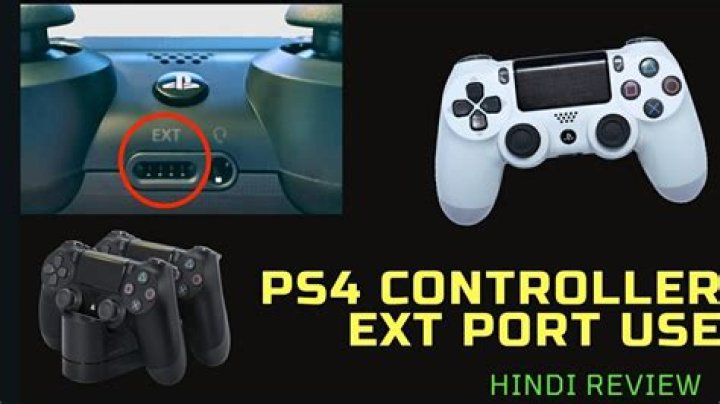 what is the ext port on a ps4 controller for?