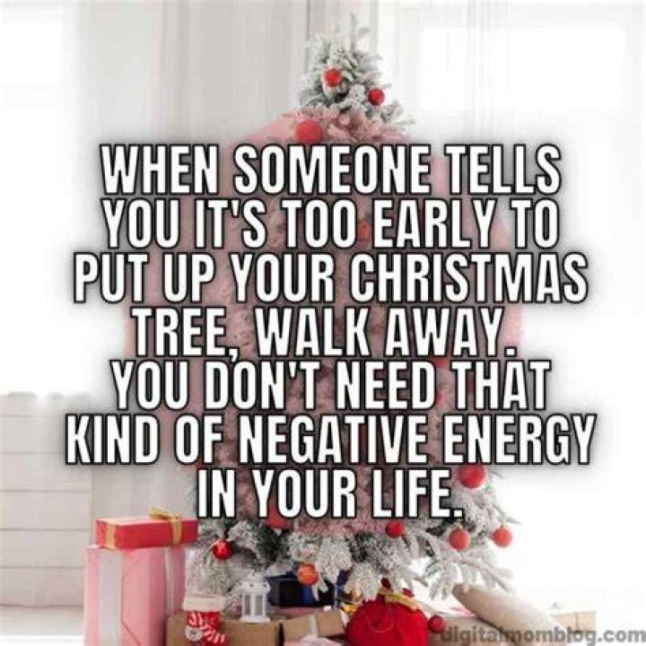 When is too early to put up your Christmas tree?