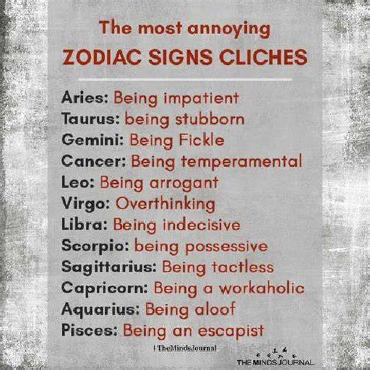 zodiac sign cliches